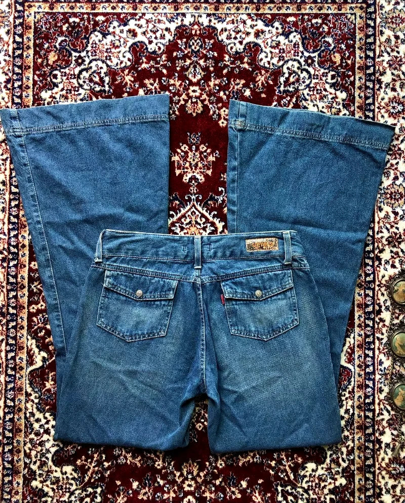 american y2k new fashion trend flare jeans women street casual loose low waist slim wide leg pants harajuku joker punk jeans urban skinny jeans