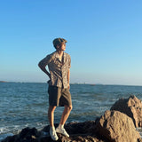 2024 summer beach casual men resort style versatile short-sleeved shirt new Cuban style trendy fashion high-end shirt for men