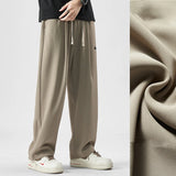 2024 new y2k straight gym pants mens korean fashion sportswear drawstring wide leg sweatpants casual baggy vintage trousers urban active pants