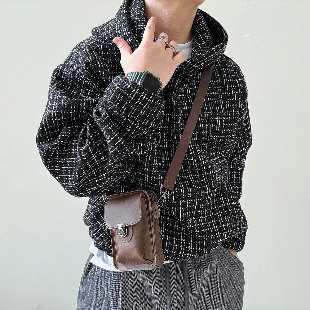 layered flame street knit, photo-ready knit, trendy urban fashion top for men, layered streetwear look