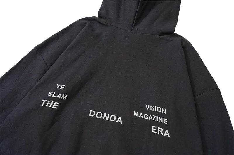 Kanye Donda Doves Music Surrounding Logo Printed Brushed Cotton Hoodie