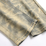 men fashion slim ripped jeans color block patchwork trend denim pants streetwear hip hop jeans trousers for male unique jeans style 464