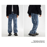 designer human printed denim jeans mens new casual zipper straight hip hop jeans streetwear baggy pants joggers graphic jeans unique joggers style 673