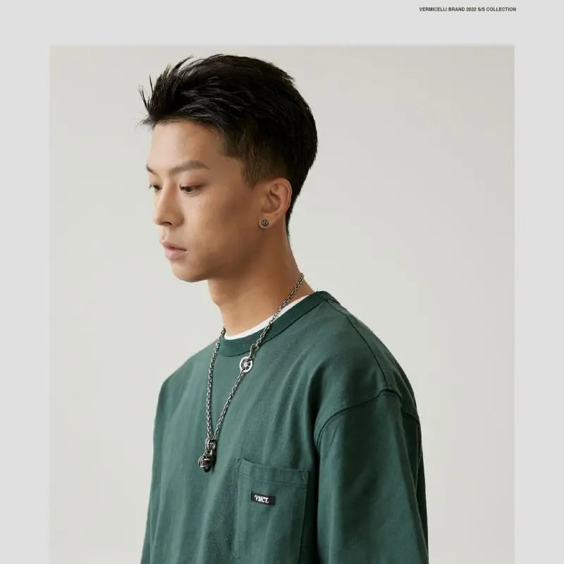 Harajuku Crying angel – Korean Version 2024 Summer Men T Shirt Short Sleeved Cotton