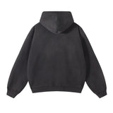 Y2K barcode glitch featuring mens oversize long sleeve washed double zipper cardigan hoodies loose plus plush gradient womens hooded pullovers winter