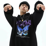 Men Hip Hop Hoodie Sweatshirt Butterfly Streetwear Harajuku Hoodie Pul
