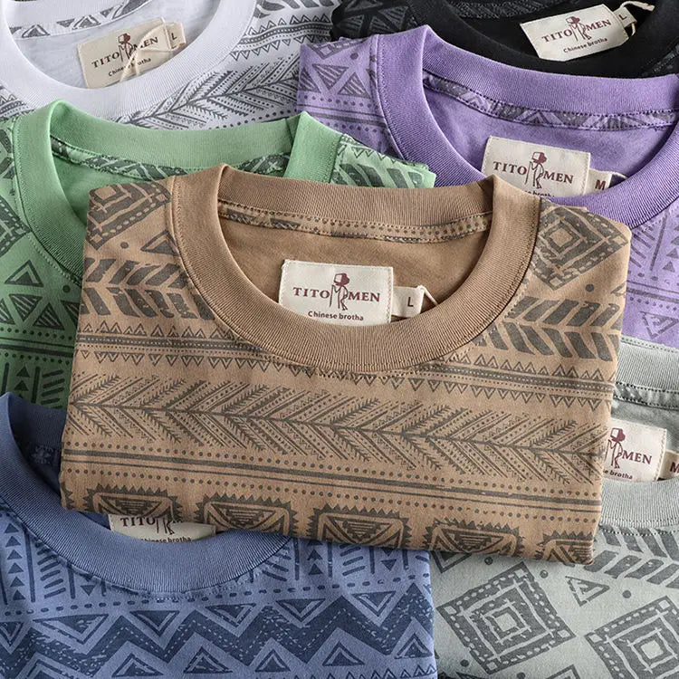 Y2k Tribal flame – Korean Summer Street Men And Women Trendy Personalized Print