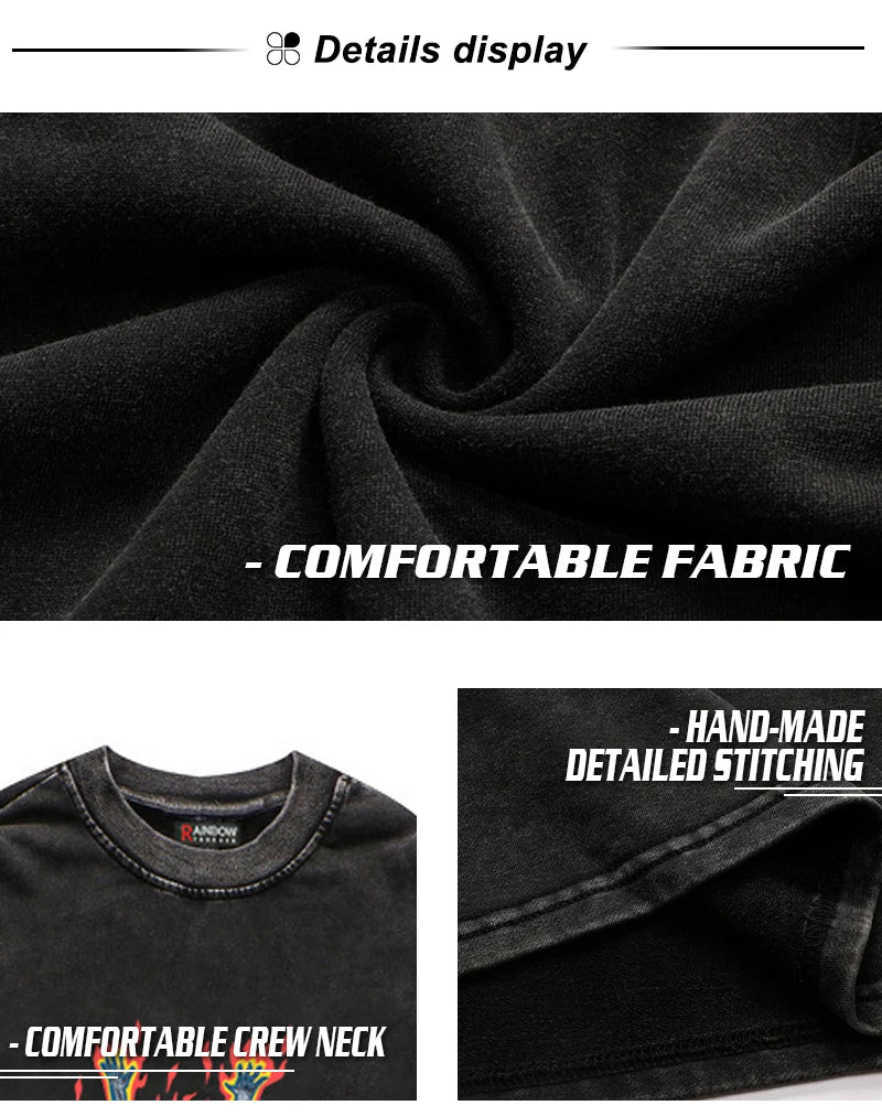 Skatercore Top – Rainbowtouches News Long Sleeved T Shirt Men High Street Fas – Modern Streetwear for Everyone