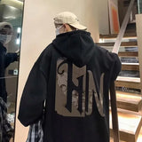 City Boy Oversized Hoodie Sweatshirt Men American High Street Hoodies Funny Streetwear Hip Hop Hoody Mens 2025 Autumn Tracksuit