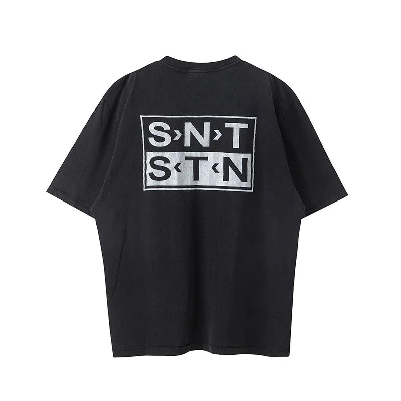 Sadcore T-Shirt – Saint T Shirt Men Woman Summer Good Quality O Neck Loose Let – Urban Streetwear for Men & Women