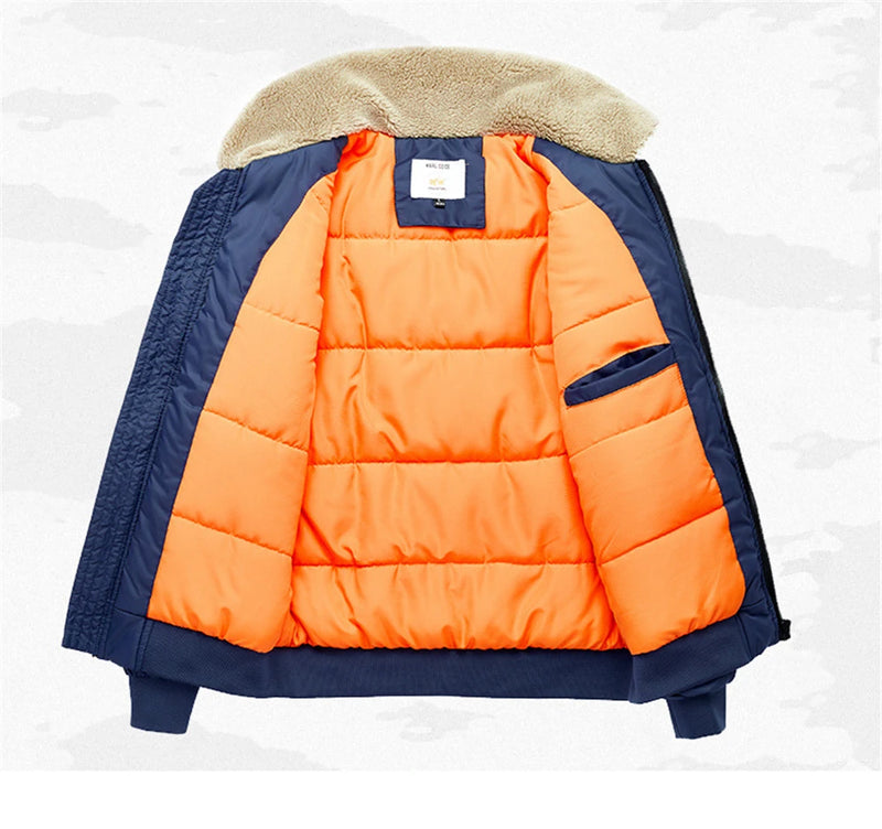 Hooded vintage bomber high fashion parka windbreaker