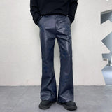 pu leather pants men streetwear fashion hip hop punk gothic vibe casual faux leather pant man boyfriend motorcycle trousers menswear bottoms