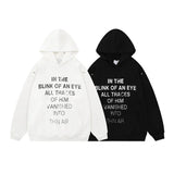 Men Hip Hop Hoodie Sweatshirt Streetwear 2024 Autumn Letter Graphic Ho