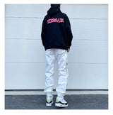 washed distressed denim sweatpant cashew flower patchwork oversized splice buckle jogging jeans casual button baggy men clothing unique joggers style 4344