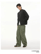 Stand Collar Half Zipper Pullover Casual Sweatshirt Men Women Streetwe