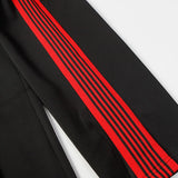 new lake green pants men woman trend loose casual pattern embroidery side edge weaving stripe joggers sweatpants unique joggers style 5428