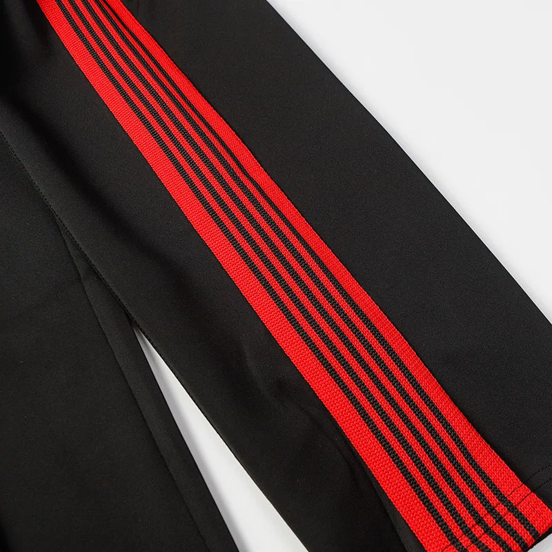 new pattern embroidery pants men woman 1 1 good quality side edge weaving stripe loose casual joggers sweatpants unique joggers style 4888