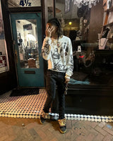 Harajuku Aesthetic print tee – Y2K Street Rock Hip Hop Anime Printed Long Sleeved Top Men A