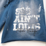 Saint Louis 24SS Future Vintage Splashing Ink Graffiti Making Dirty Water Making Old Drawstring Shorts For Summer