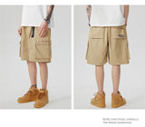 summer new american retro cargo shorts for men casual multi pocket baggy y2k shorts streetwear hip hop embroidery short cargo unique cargo style 306