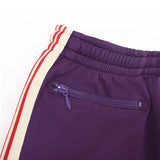 rose red embroidery pants casual men woman loose retro side edge weaving sweatpants trousers straight leg pants unique joggers style 4921