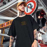 Skatercore Barcode glitch – Summer Men Hip Hop Bear T Shirt 2025 Cartoon Casual Short Sl