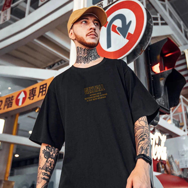 Skatercore Barcode glitch – Summer Men Hip Hop Bear T Shirt 2025 Cartoon Casual Short Sl
