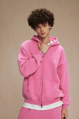 Batik Fleece Zippered Hoodie | Skatercore Style Hoodie