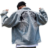 back wing embroidery denim jacket coat mens fashion hip hop harajuku jean coats outerwear casual streetwear jeans baggy jacke - variant style e40c08 for streetwear fashion