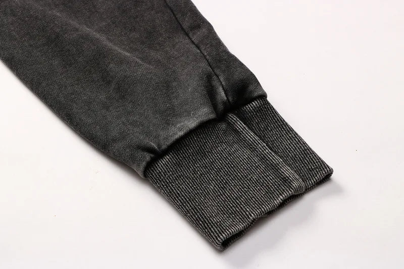Rainbowtouches Washed Long Shirts For Men Fashion Design Printed Cotton Tidal Current Comfortable Style Black Men's Clothing