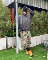 High Street Trendy Brand Retro Distressed Sweatshirt Men Y2K Harajuku