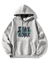 Autumn Design Letter Print Fleece Hoodies For Men Fashion Hip Hop Over