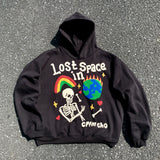 KANYE WEST Brand Fashion CPFM Foam 3D Print "Lost in Space" High-Street Oversized Cotton Hooded Sweatshirt Hoodie For Men