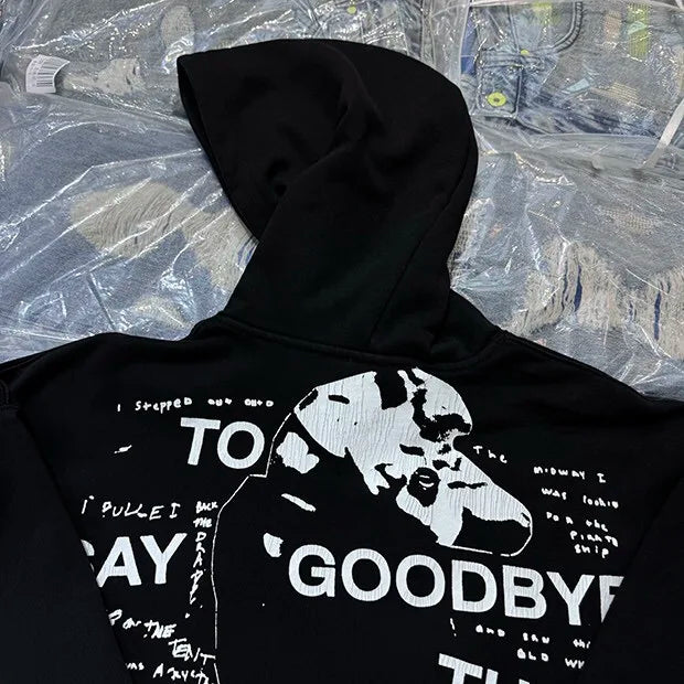 Skateboarding culture hoodie with 90s throwback branding