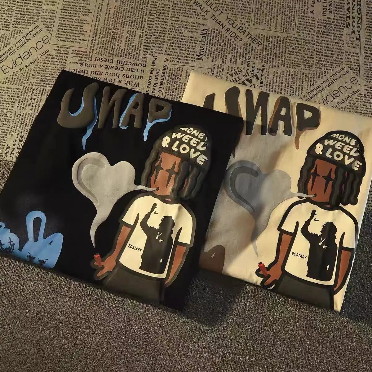 Rap battle-inspired hoodie with old-school hip-hop vibes