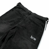 gothic embroidered wide leg denim pants high street streetwear harajuku retro hip hop mens jeans y2k black striped baggy jeans urban skinny jeans