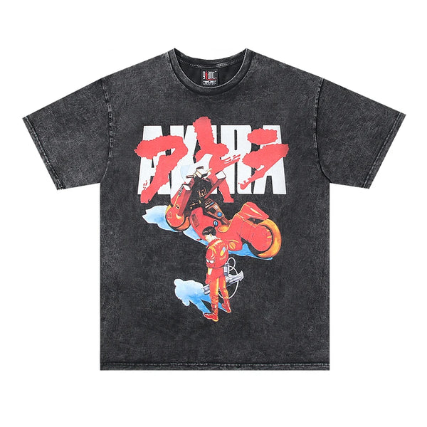 skatercore oversized shirt featuring 2024 vintage retro high street japanese anime print high quality cotton casual tops t shirt 1