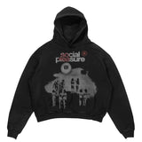 Y2K Womens Top Hoodies Sweatshirt Pullover Oversized Streetwear Vintag