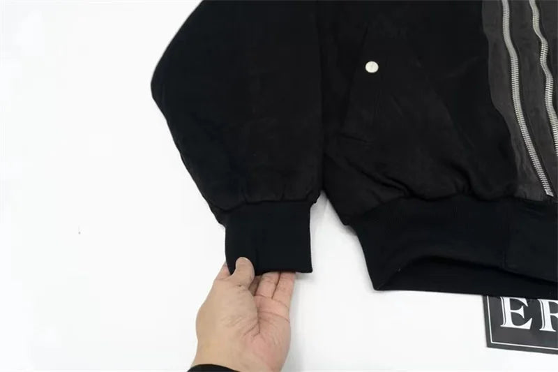 undermycar 2023 deconstructed multi zipper autumn winter flight jacket nan streetwear fashion photo stylish outerwear men urb - variant style 2d4e0f for streetwear fashion