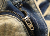 men fashion slim ripped jeans color block patchwork trend denim pants streetwear hip hop jeans trousers for male unique jeans style 472