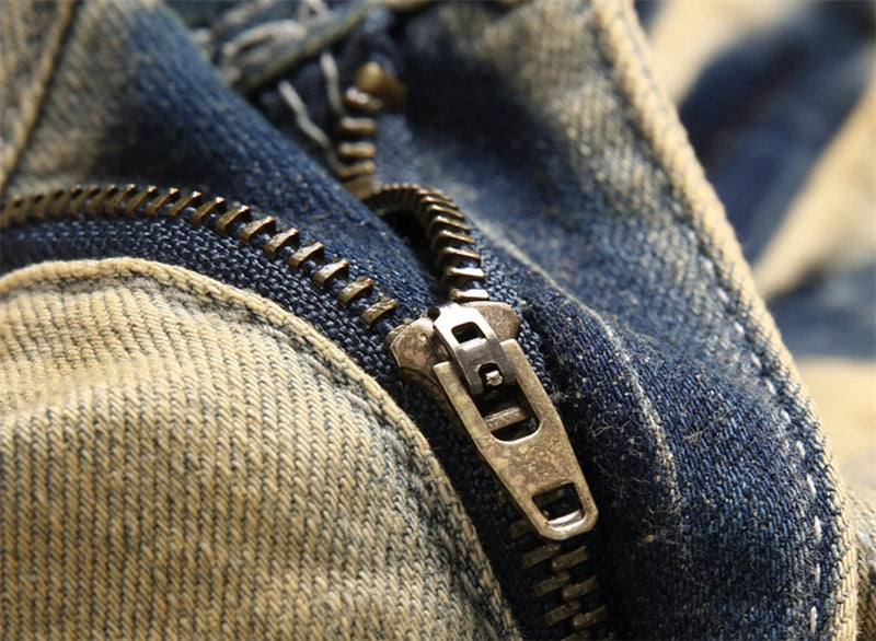 men fashion slim ripped jeans color block patchwork trend denim pants streetwear hip hop jeans trousers for male unique jeans style 472