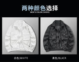 leather panel jacket, streetwear for men, men's streetwear fashion, oversized urban jacket, high quality cold-weather coat