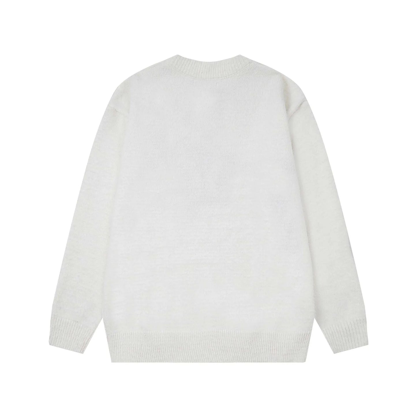 grunge knit sweater with heavyweight fabric, layered urban look for cold weather, street fashion menswear trend for seasonal 