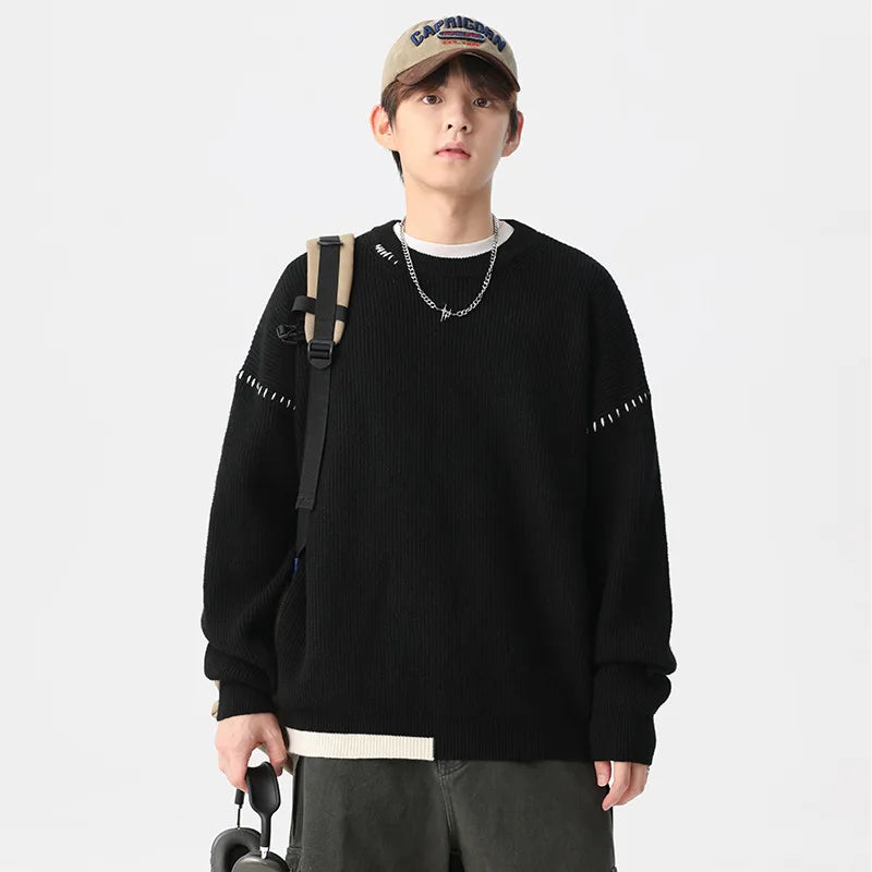 unisex flame knitwear, statement piece, trendy streetwear apparel for men and women