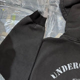 Vampire aesthetic hoodie with eerie blood-drip design