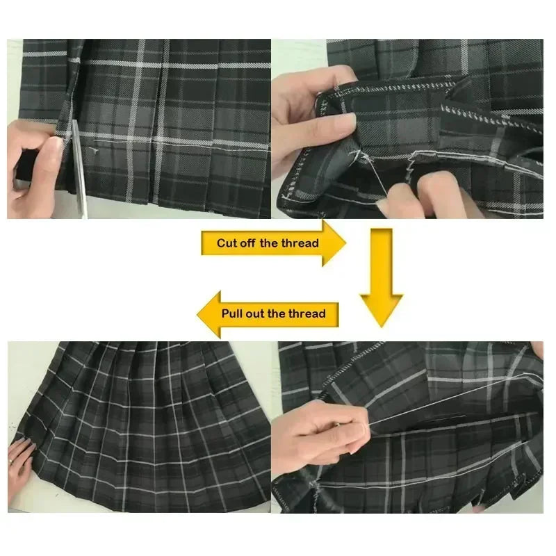 Japanese Korean Student Short Sleeve Sexy Jk Uniform Set High School Clothes Pleated Skirt Girl Seifuku Dress Cosplay Schoolgirl