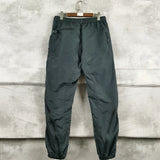 nylon deconstructed zipper up splicing cargo pant for mens black overalls streetwear function bilayer slim fit joggers pants unique joggers style 1386