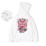 New Lion Dance Graphic Hoodies For Men Y2K Streetwear Fleece Hooded Sweatshirts