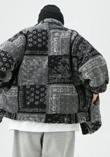 Skatercore Fit – Men Paisley Fleece Jackets Coats Fashion Hairy Zipper Loose