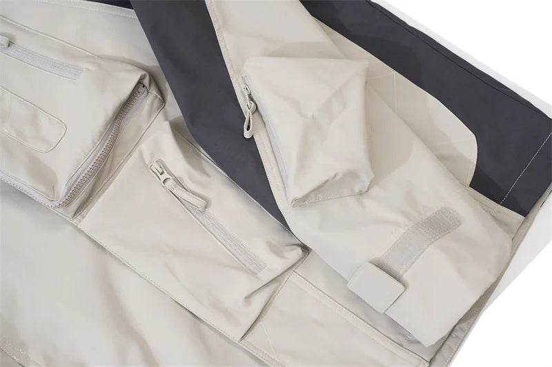 Undermycar 2023 Deconstructor Contrast Zipper Windbreaker Coat